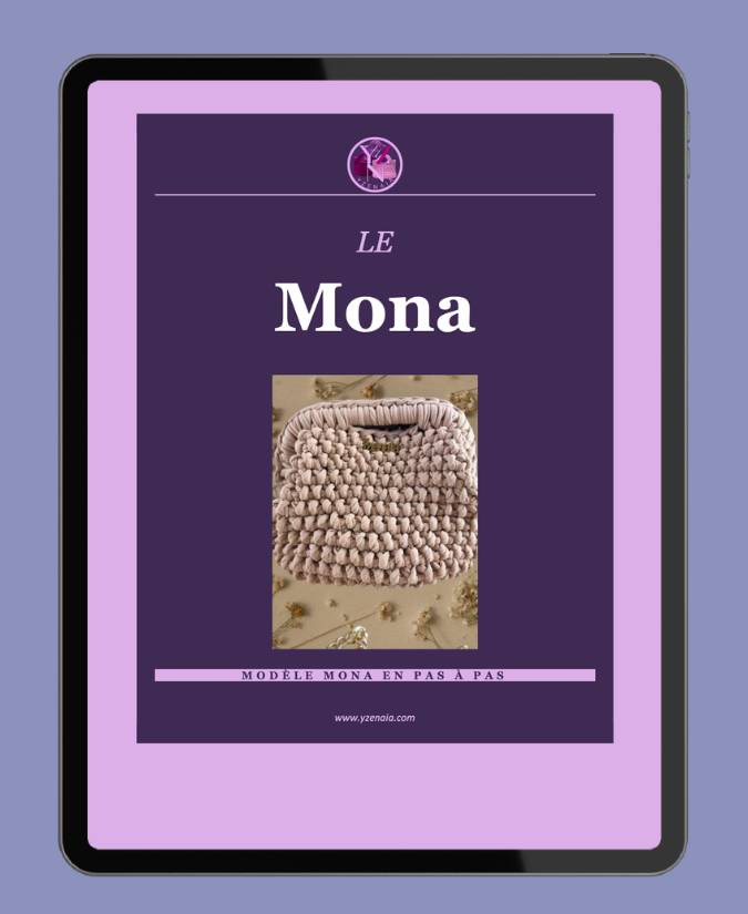 Patron PDF · Sac Mona au crochet · Pochette clutch en pas à pas illustré