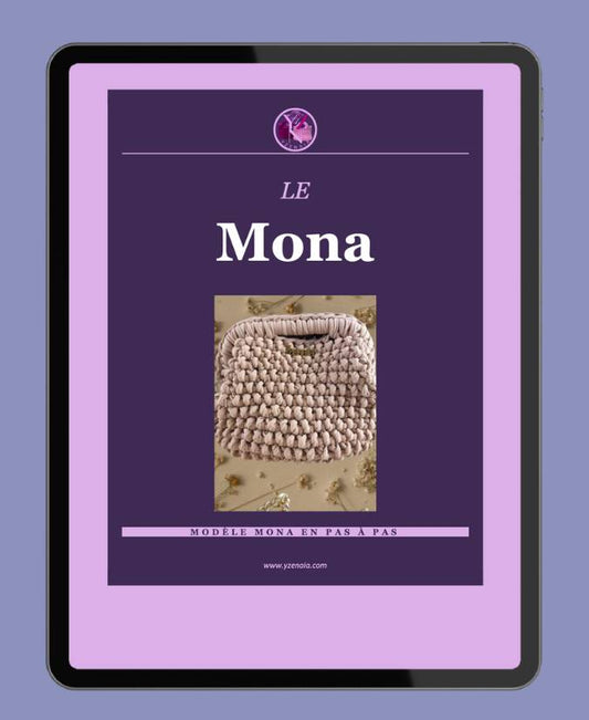 Patron PDF · Sac Mona au crochet · Pochette clutch en pas à pas illustré