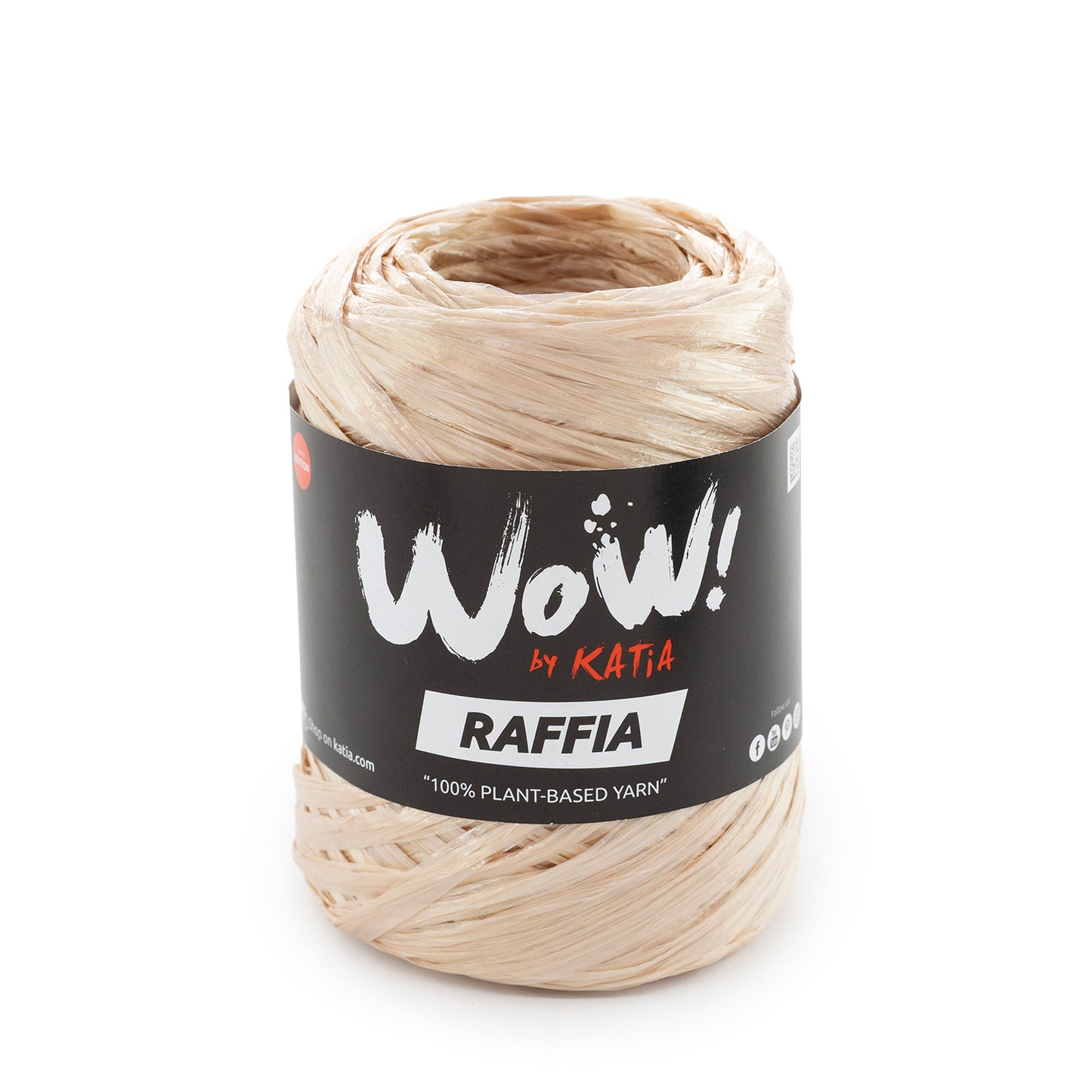 Fil WOW Raffia de Katia – raphia brillant pour sacs & accessoires au crochet