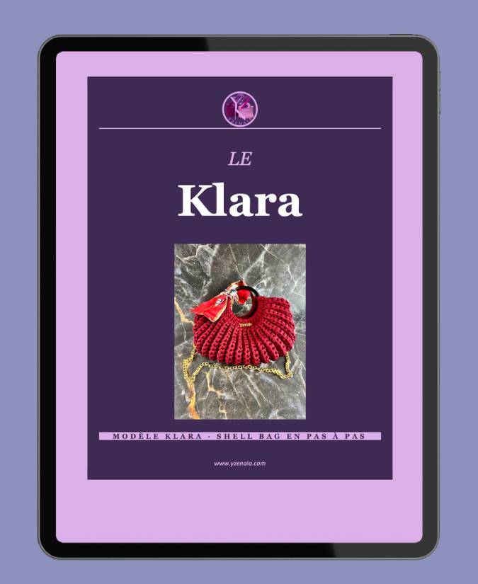 Patron PDF · Sac Klara au crochet · Shell bag en pas à pas illustré