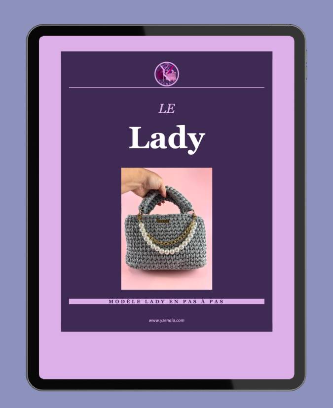 Patron PDF · Sac Lady au crochet · Sac à main structuré en pas à pas illustré