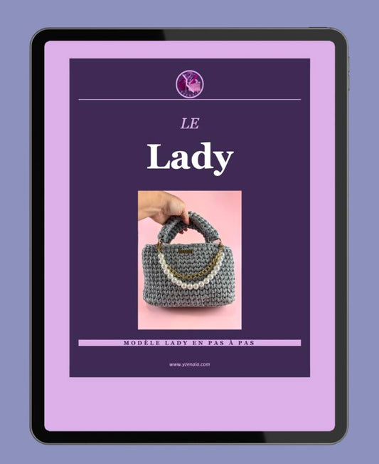 Patron PDF · Sac Lady au crochet · Sac à main structuré en pas à pas illustré